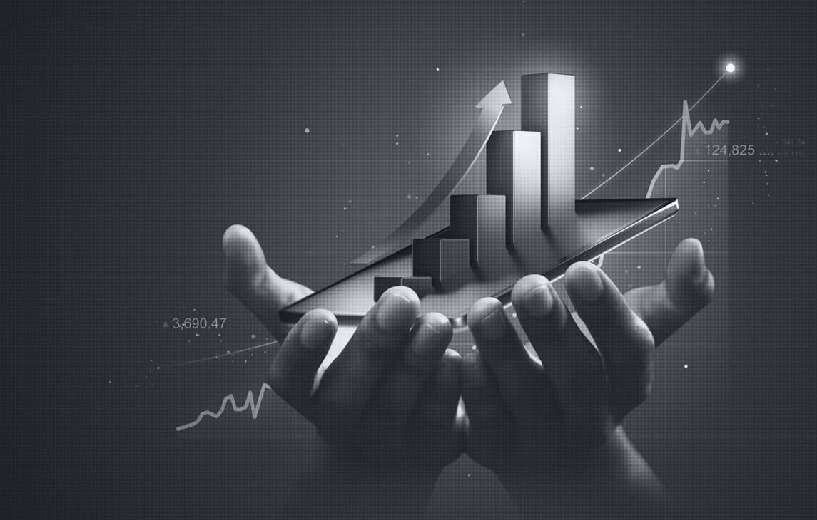 Customer using secure banking services